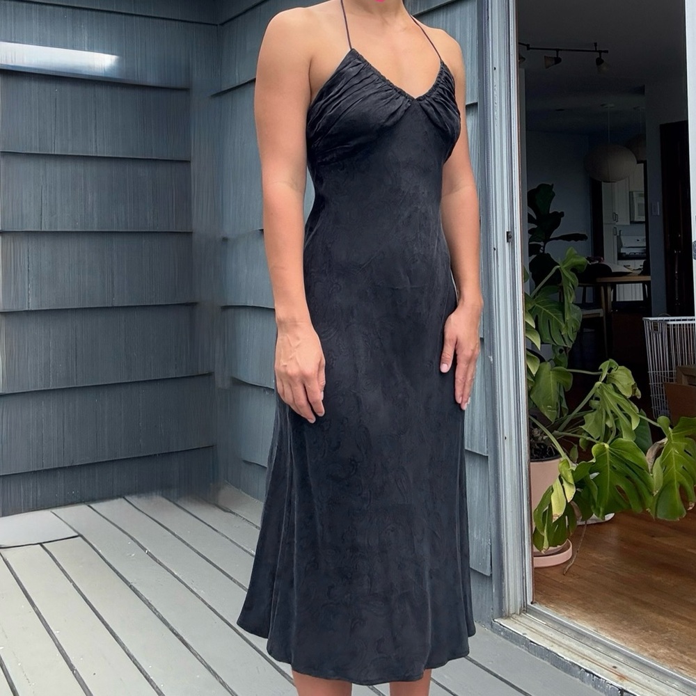 Auguste The Label Black Midi Dress